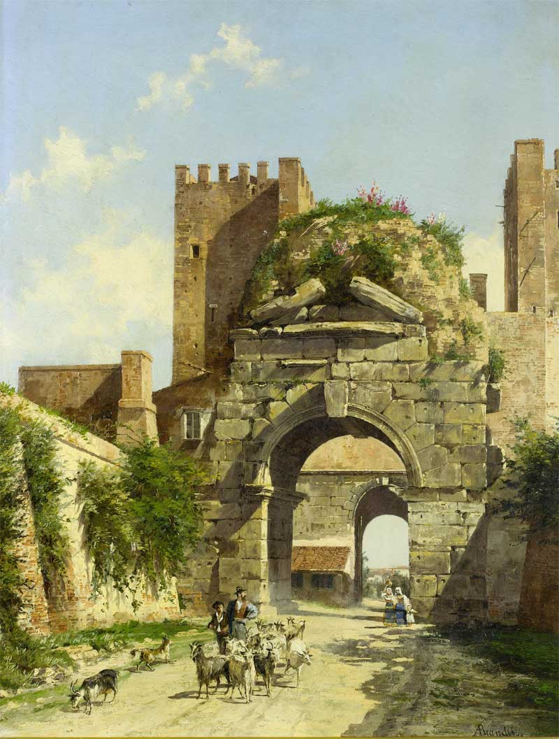 The Arch Of Drusus. Rome. Antonietta Brandeis