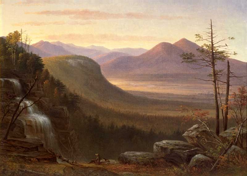 Thompson Falls and the Saco Valley . Benjamin Champney