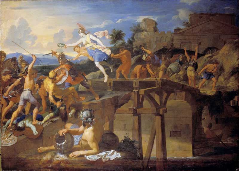 Horatius Cocles defending the Bridge. Charles Le Brun