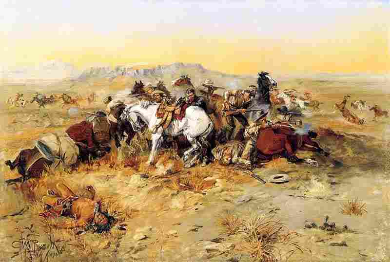 A Desperate Stand, Charles Marion Russell
