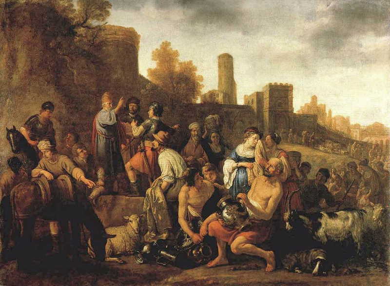 Moses Ordering the Slaughter of the Midianitic. Claes Cornelisz. Moeyaert