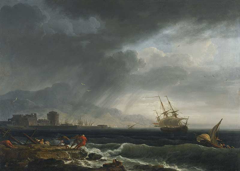 A stormy Sea . Claude-Joseph Vernet