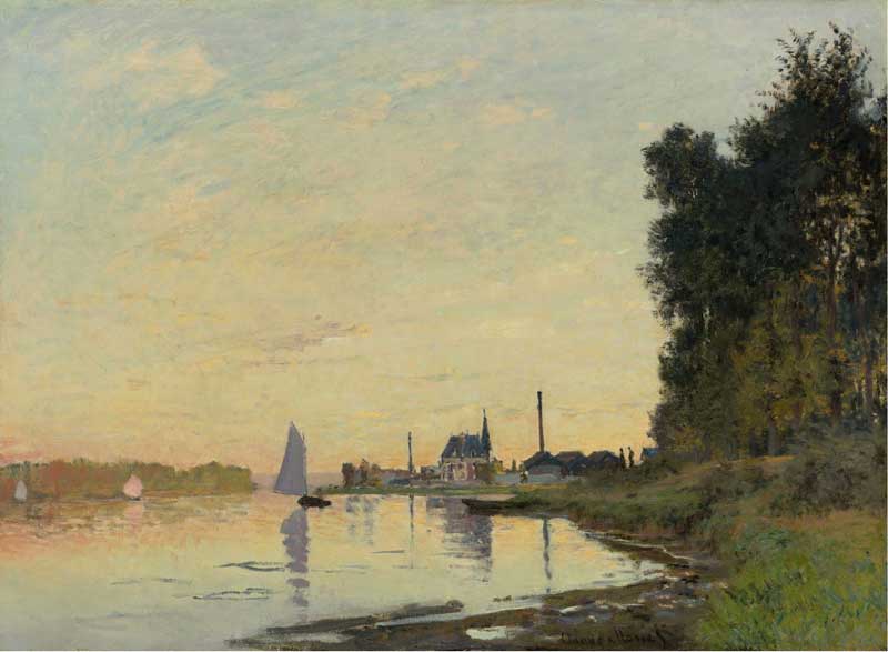 Argenteuil, Late Afternoon. Claude Monet