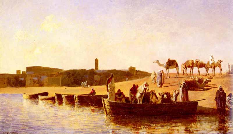 At The River Crossing, Edwin Lord Weeks