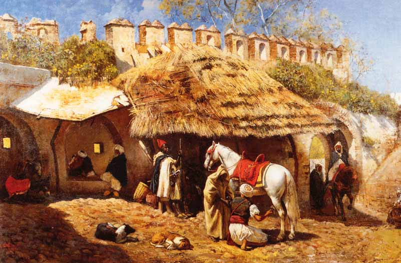 Blacksmith Shop at Tangiers, Edwin Lord Weeks