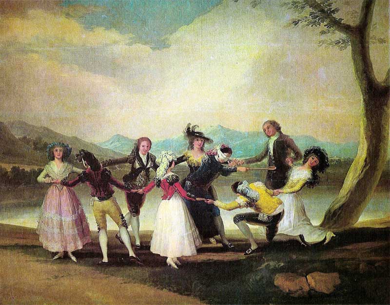 Blind Man's Bluff , Francisco de Goya y Lucientes