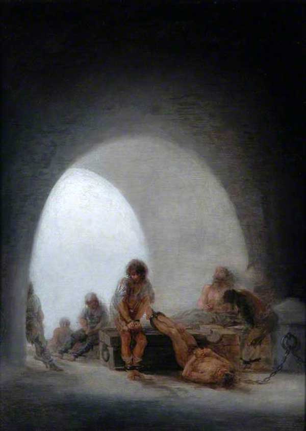 Interior of a prison , Francisco de Goya y Lucientes