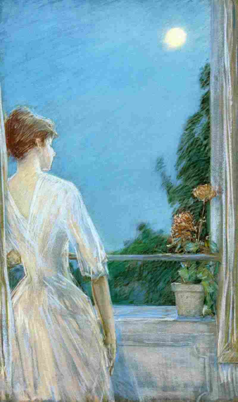 On the Balcony, Frederick Childe Hassam