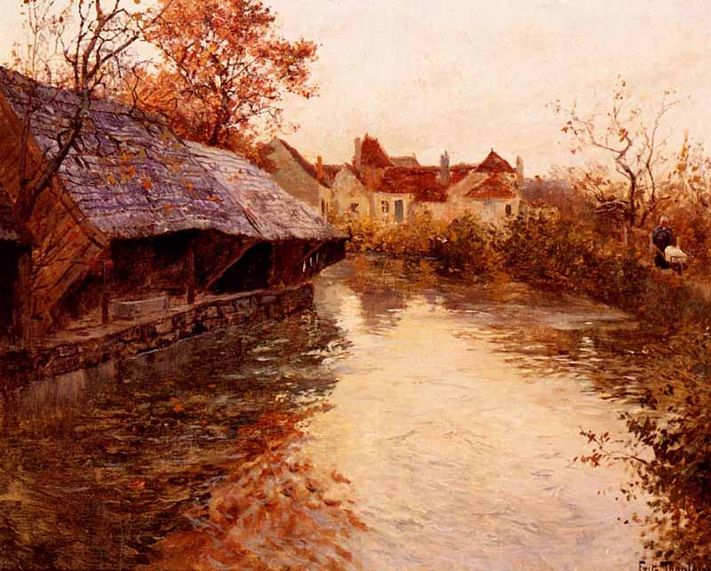 A Morning River Scene, Frits Thaulow