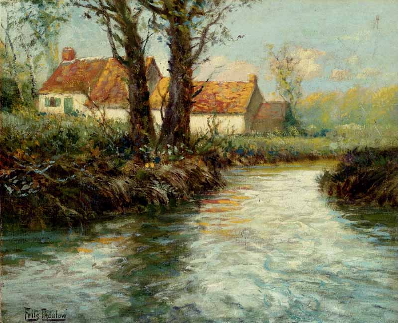 House by the Water's Edge, Frits Thaulow