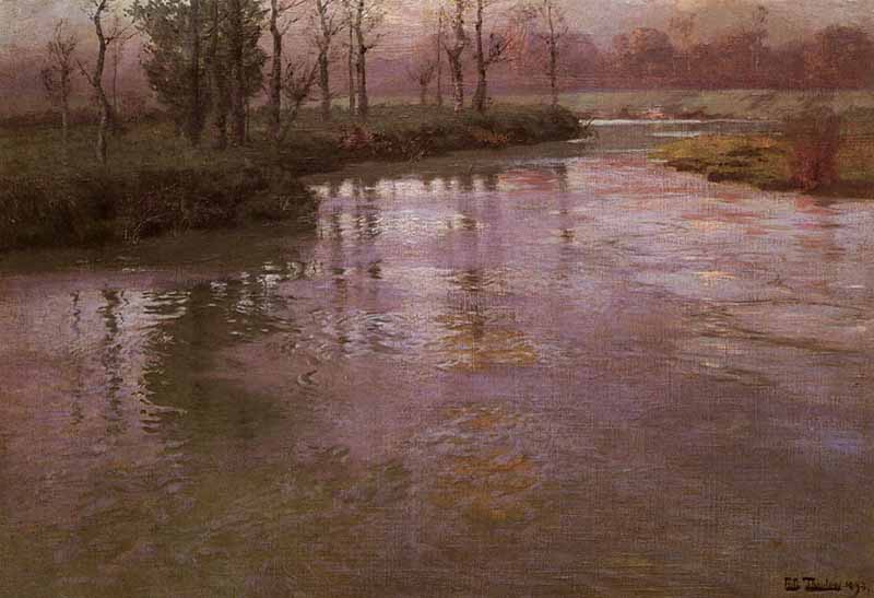 On The French River, Frits Thaulow