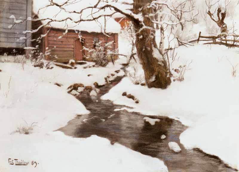 Winter On The Isle Of Stord , Frits Thaulow