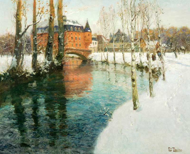 A Château in Normandy, Frits Thaulow