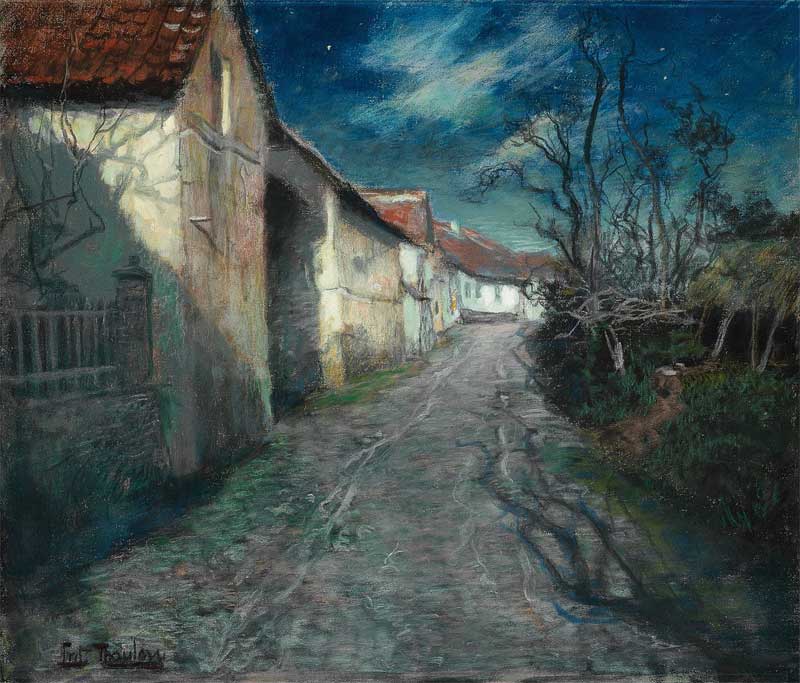 Moonlight in Beaulieu, Frits Thaulow