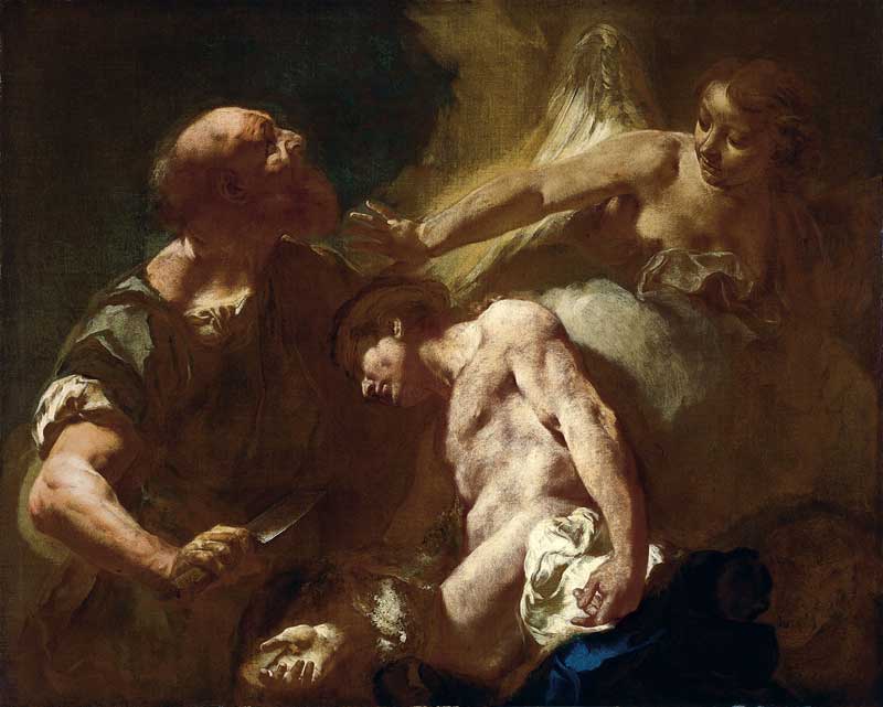 The Sacrifice of Isaac. Giovanni Battista Piazzetta