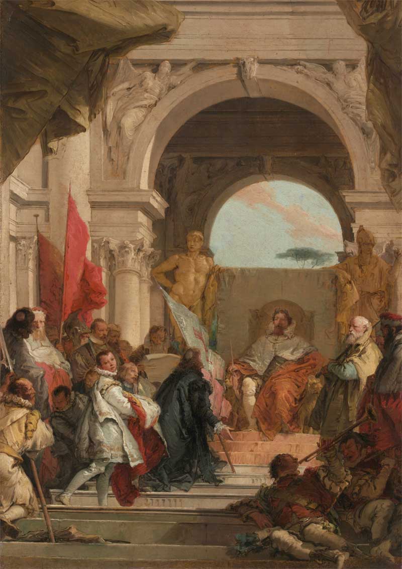 The Investiture of Bishop Harold as Duke of Franconia. Giovanni Battista Tiepolo