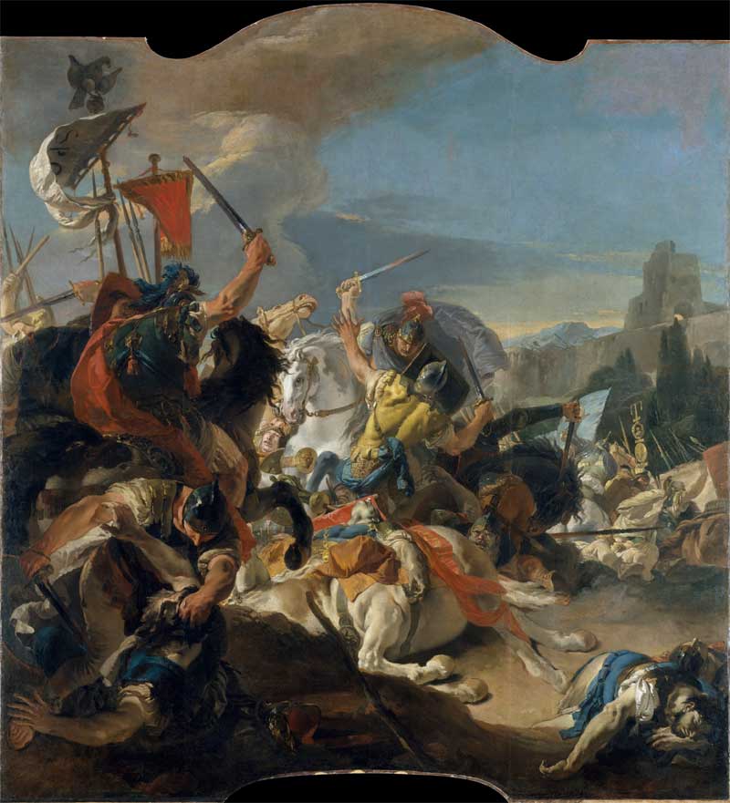 The Battle of Vercellae. Giovanni Battista Tiepolo