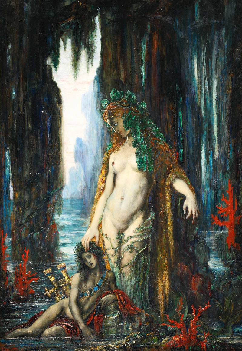 The Poet And The Siren. Gustave Moreau
