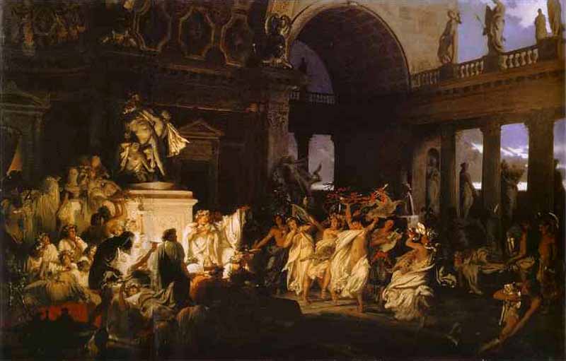 Roman Orgy in the Time of Caesars, Henryk Hektor Siemiradzki