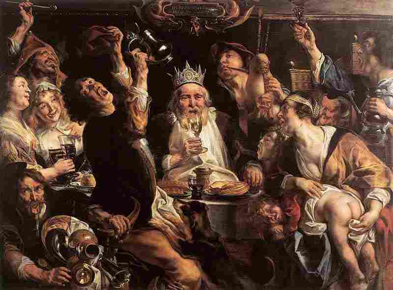 The king drinks, Jacob Jordaens