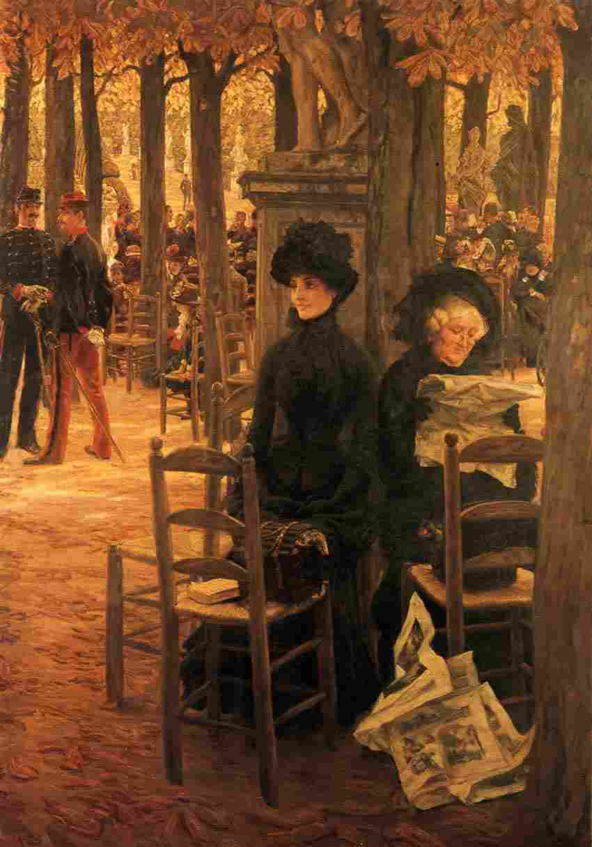 Without a Dowry (also known as Sunday in the Luxembourg Gardens), James Tissot