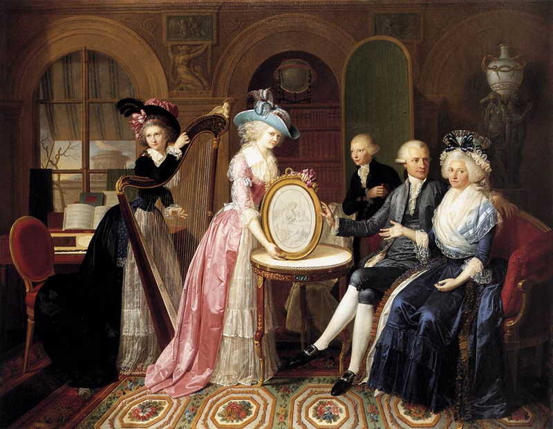 Portrait of the Villers Family. Jean-Bernard Duvivier