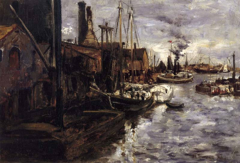 End of the Pier, New York Harbor, John Henry Twachtman