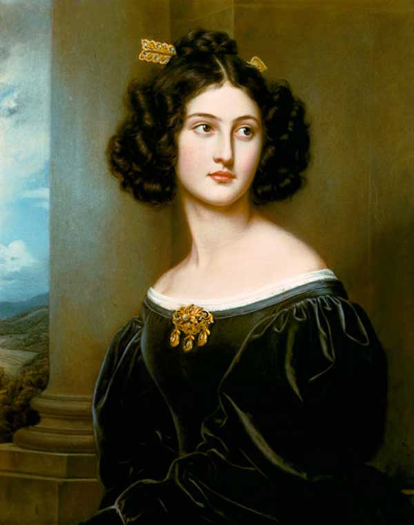 Nanette Kaula (1812-1877), daughter of Raphael Kaula, Joseph Karl Stieler 