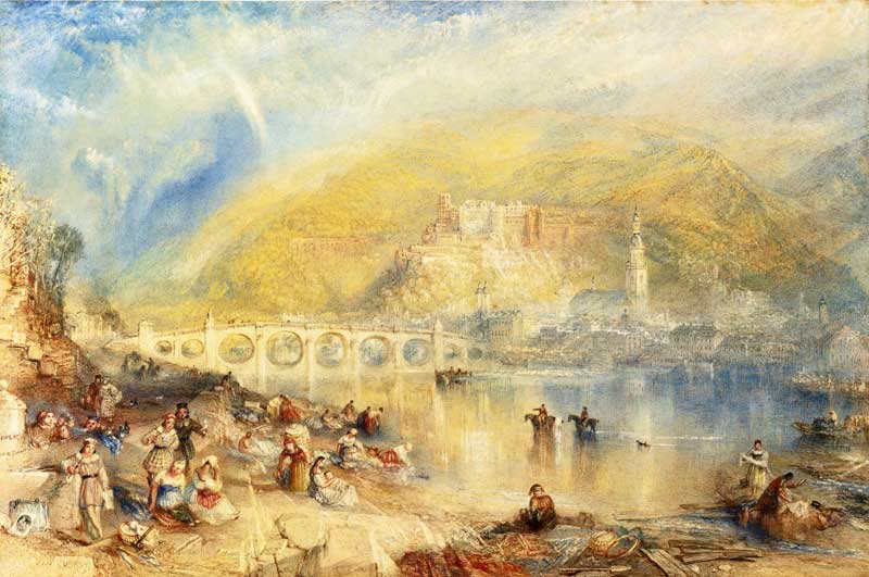 Heidelberg with a Rainbow, Joseph Mallord William Turner