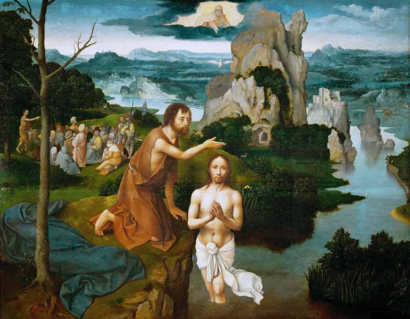 Baptism of Christ. Joachim Patinir