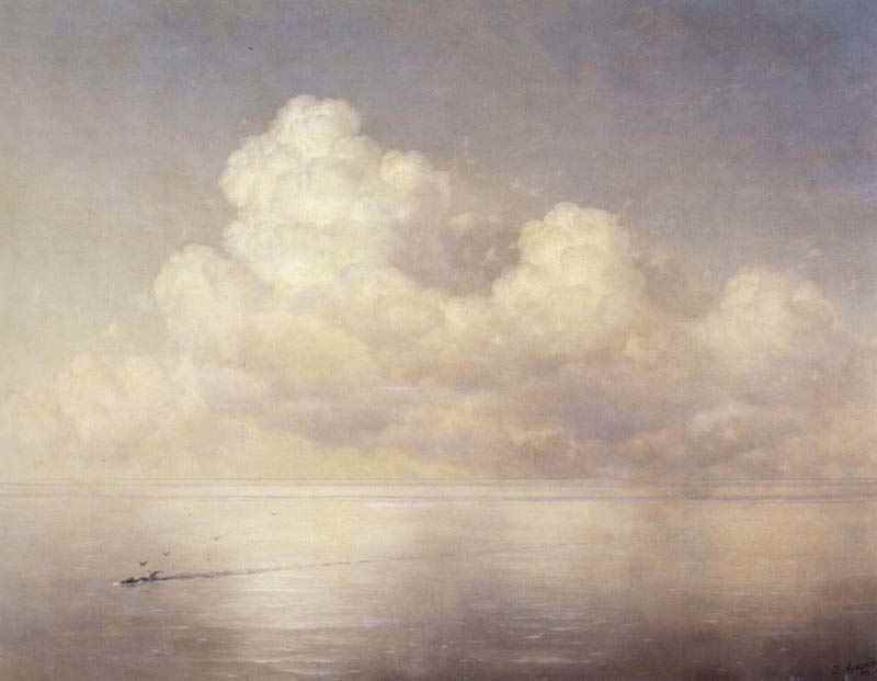 Clouds over the sea, calm, Ivan Konstantinovich Aivazovsky