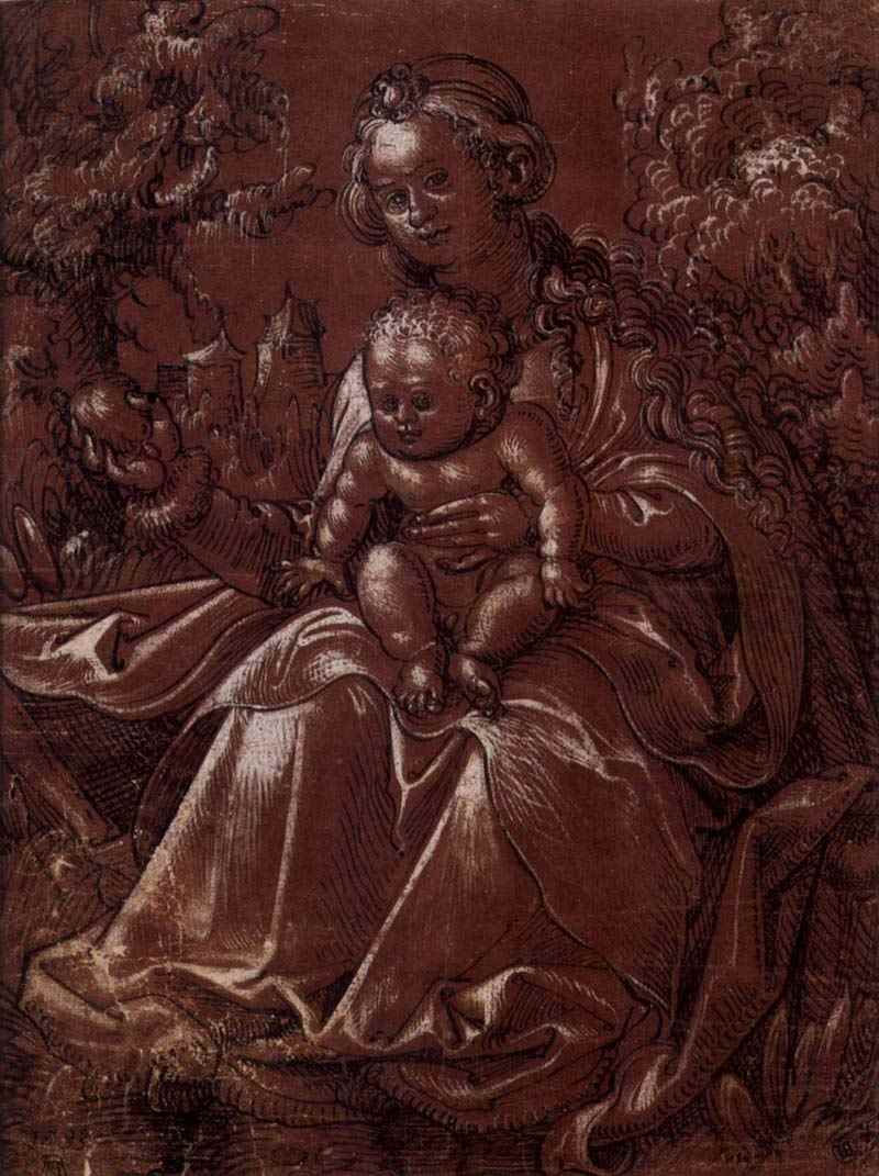 Virgin with the child. Erhard Altdorfer