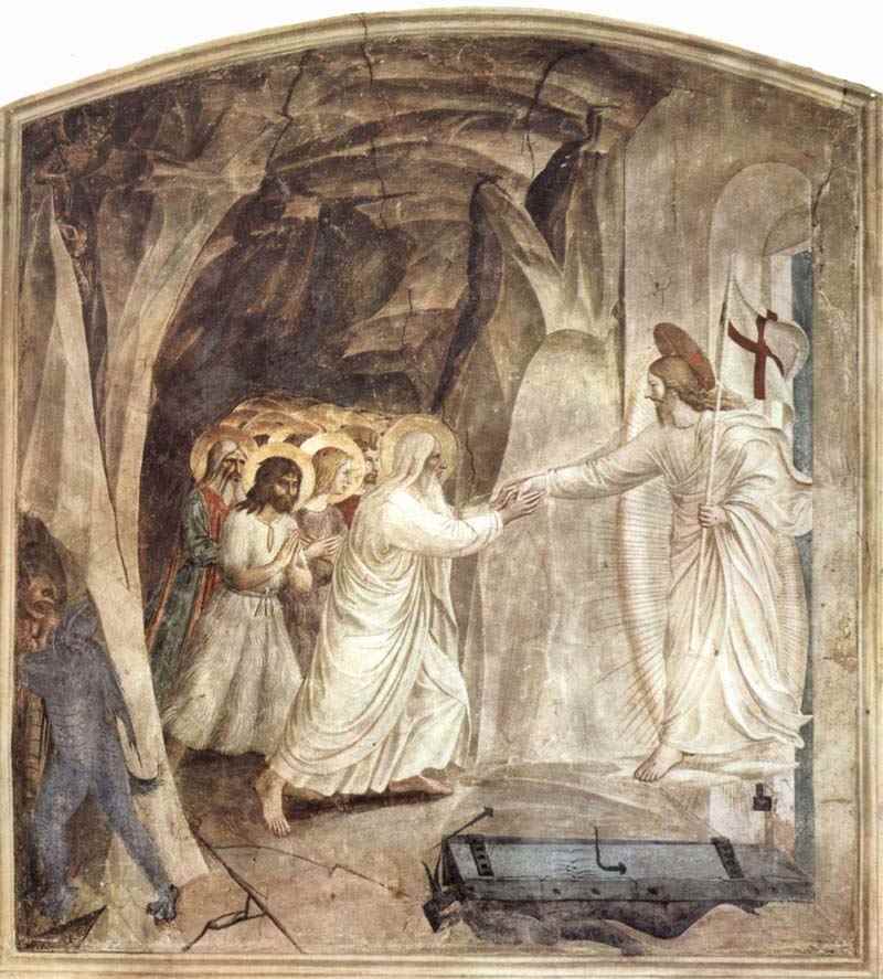 Fresco cycle in the Dominican convent of San Marco in Florence, Scene: The descent of Christ into hell, Salvation of Old Testament people (Adam), Fra Angelico