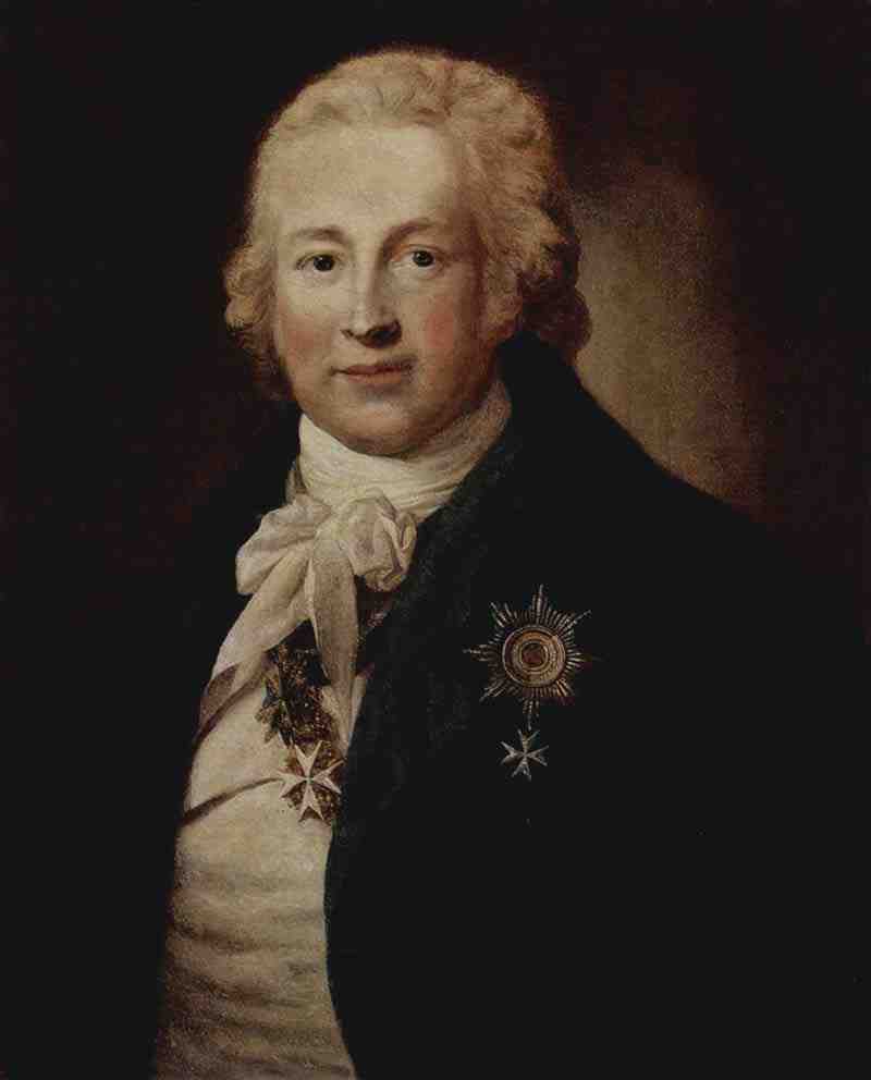 Portrait of Christoph Johann Friedrich Medem, Privy Councillor in the service of Russia and the Russian ambassador in Washington. Anton Graff