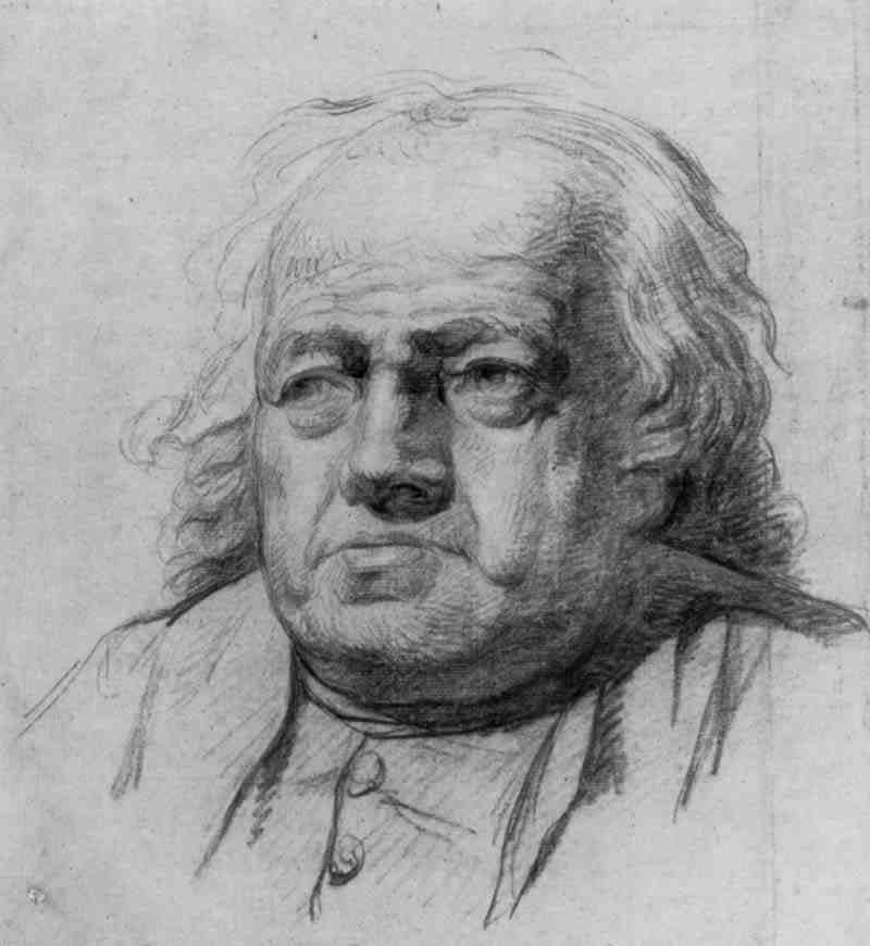 Half-length portrait of an old man, Jean-Baptiste Greuze