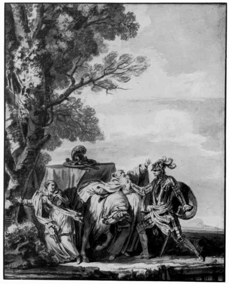 Illustration to ,Orlando Furioso,  Jean-Baptiste Greuze