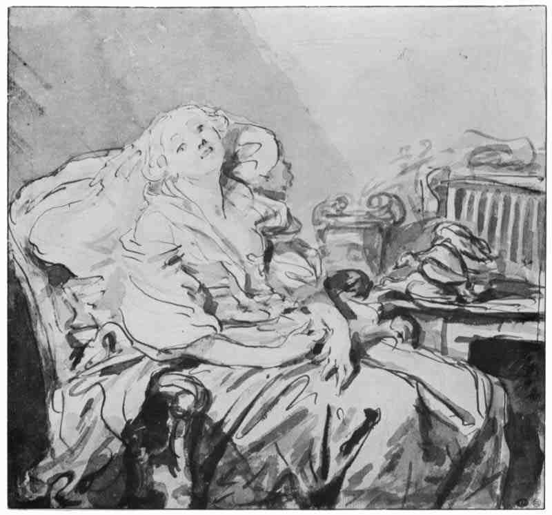 Girl with pigeons. Jean-Baptiste Greuze