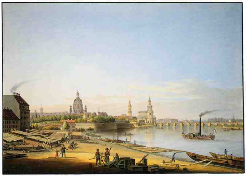 Dresden, View from the East. Christian Gottlob Hammer