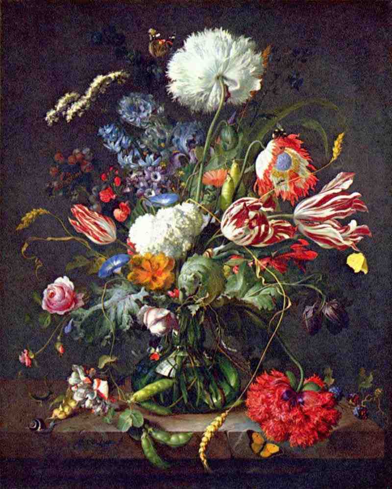 Flower vase. Jan Davidsz de Heem