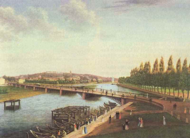 Potsdam, Long bridge overlooking the Brauhausberg, Wilhelm Barth