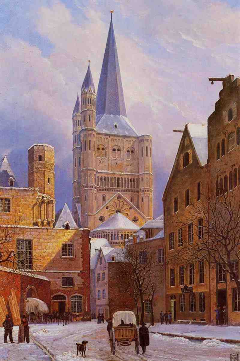 Cologne, wholesale St. Martin in the snow. Johann Heinrich Hintze