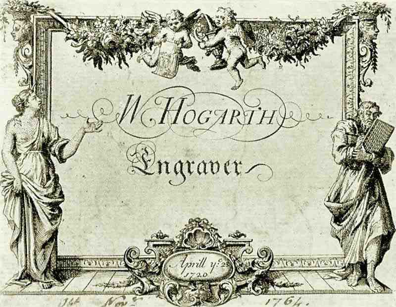 William Hogarth's business card