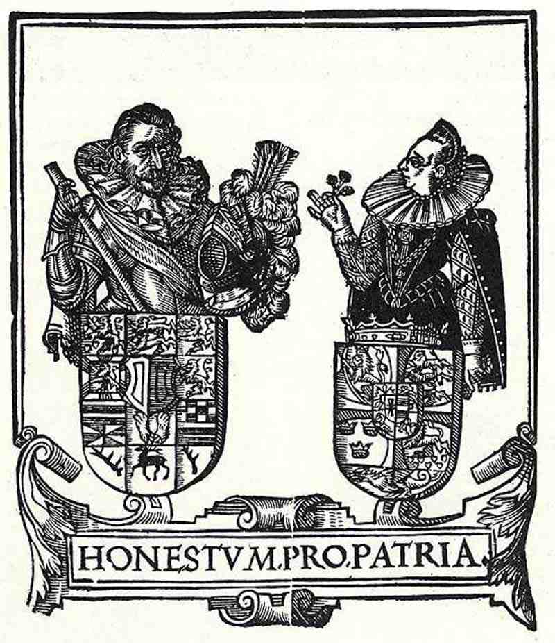 Arms of the Duke Heinrich Julius and Duchess Elisabeth of Brunswick, Elias Holwein