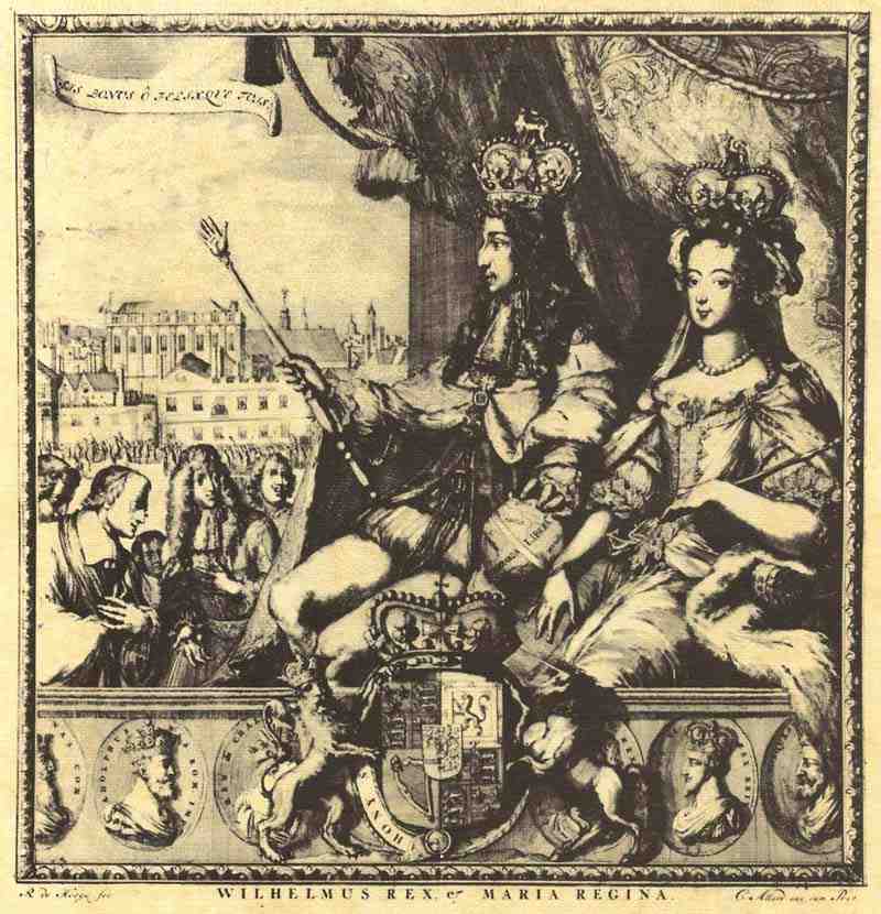 King William III. and Queen Mary. Romeyn de Hooghe
