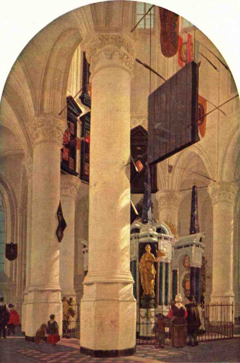 Interior of the New Church in Delft, Gerard Houckgeest
