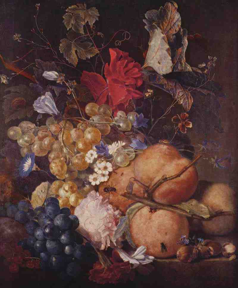 Fruits, flowers and insects, Jan van Huysum
