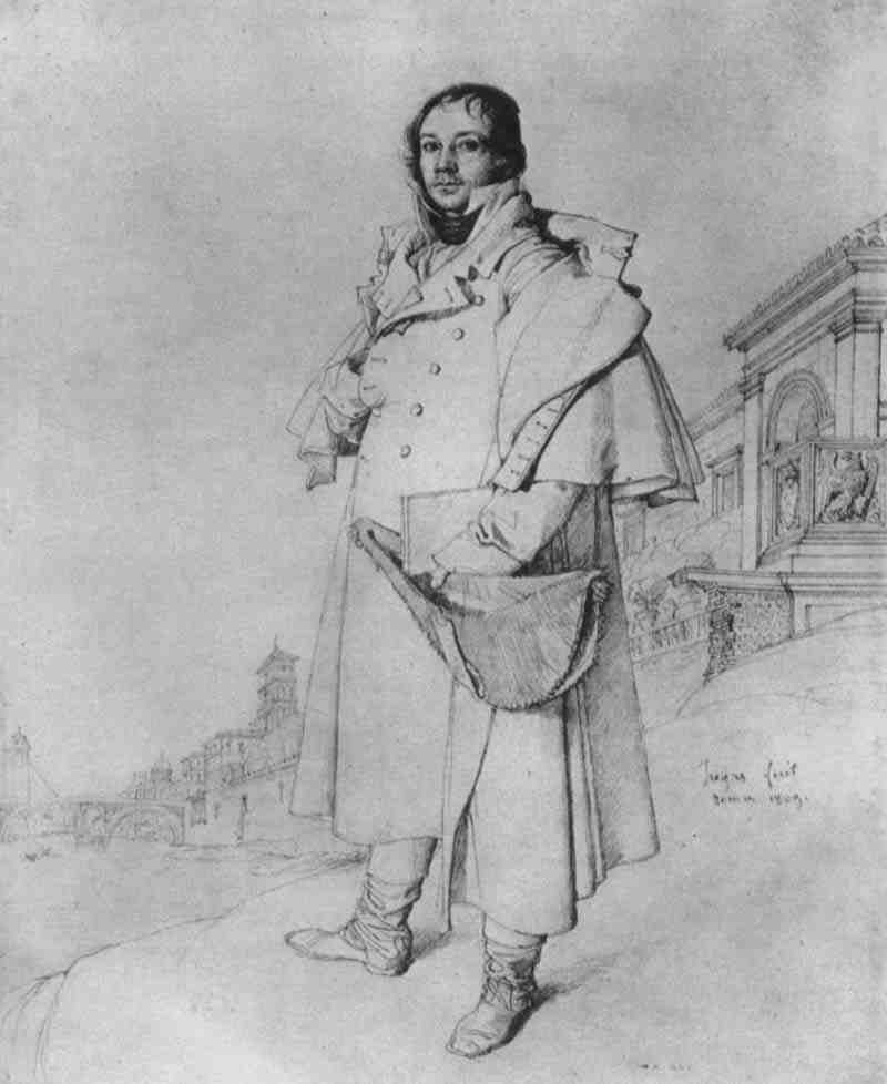 Portrait of engineer Charles François Mallet, Jean Auguste Dominique Ingres