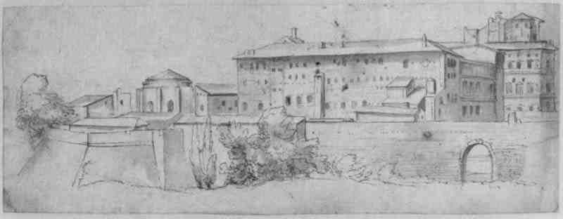 Cityscape. Italian artist of the second half of the 17th century