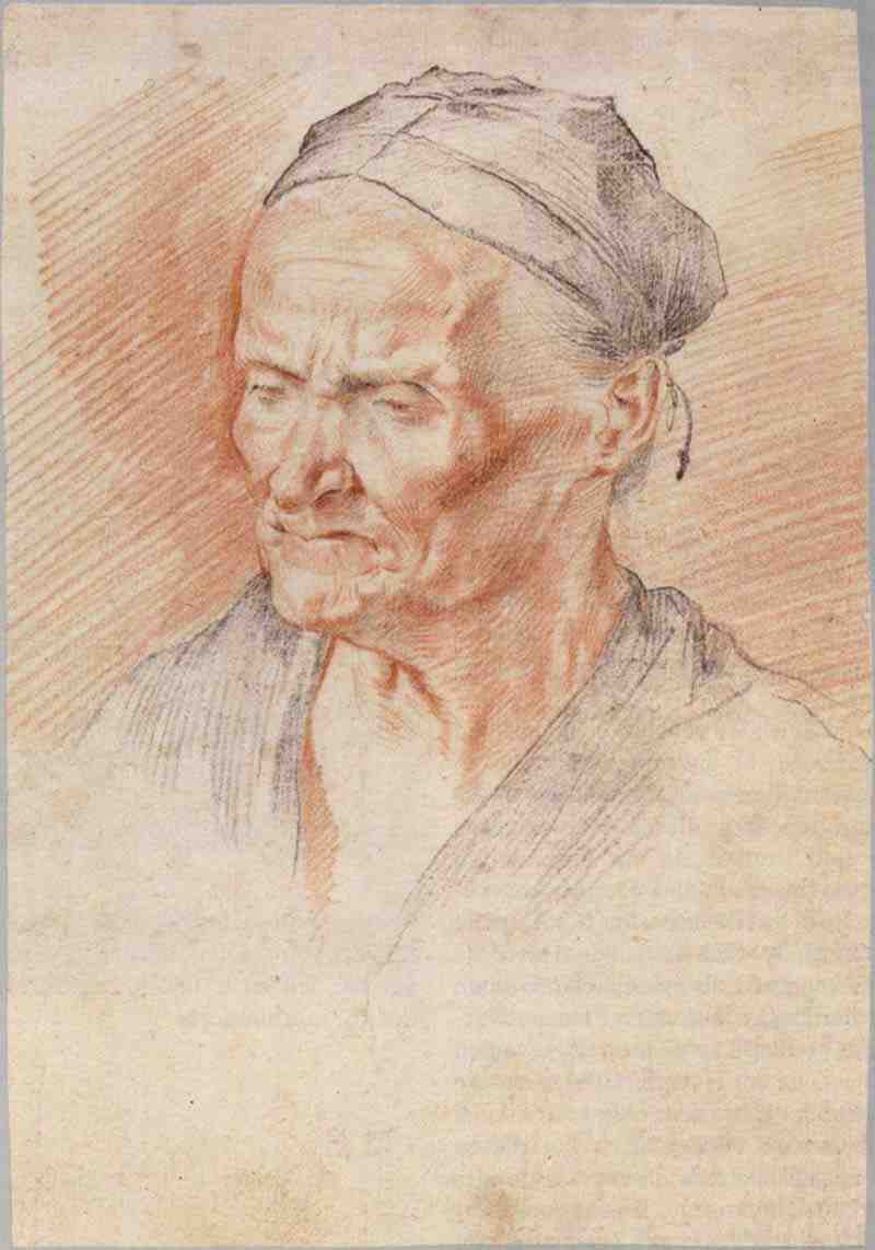 Head of an old woman. Italian Master of the second Half of the 16th century