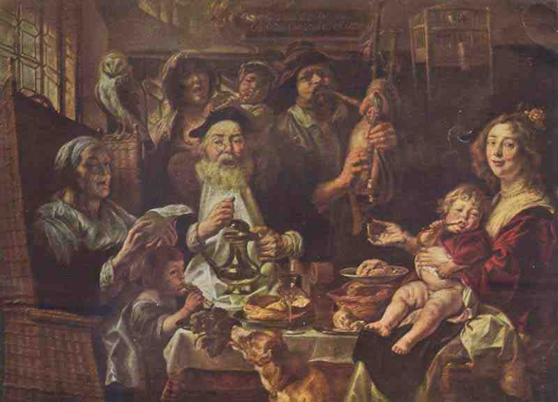 As the old have sung so well chirp the boys. Jacob Jordaens